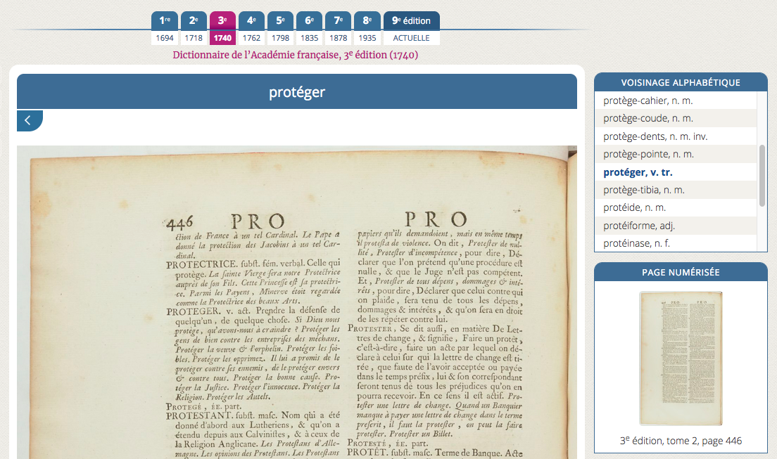 Exemple de page numérisée d’une ancienne édition Exemple de page numérisée d’une ancienne édition
